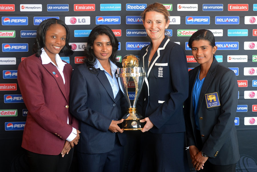 ICC women world cup 2013 is being unveiled by the captains of West Indies, India, England and Sri Lanka