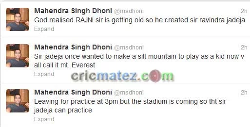 Jadeja Trolled By Dhoni Jadeja Trolled By Dhoni