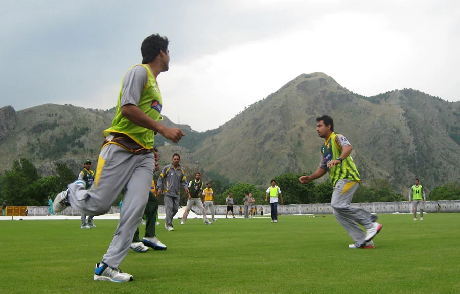 ICC Champions Trophy Pakistan players during a training session in Abbottabad Team Preview - PAKISTAN
