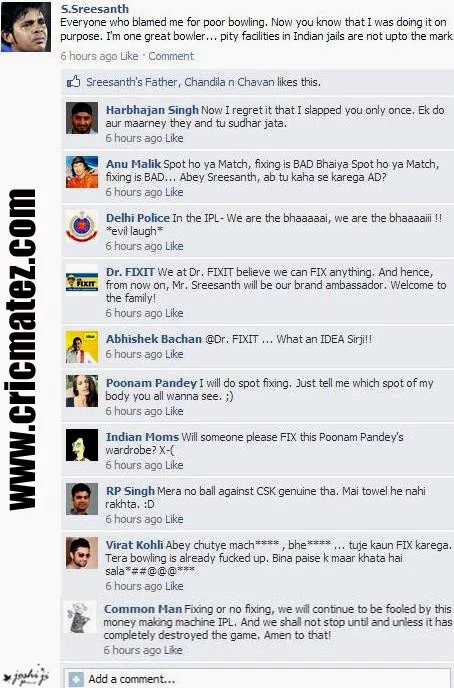 Sreesanth Speaks On Spot Fixing