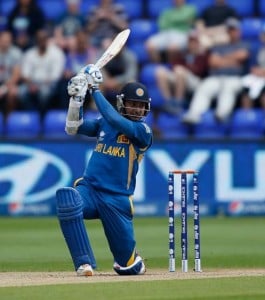 Sangakkara during his 68(87) completed 500 runs and 50 fours in ICC Champions Trophy