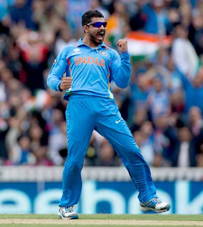 Ravindra Jadeja is the first Indian to take a 5-wicket haul in ICC Champions Trophy