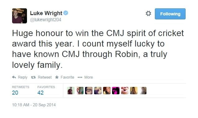 luke wright tweet