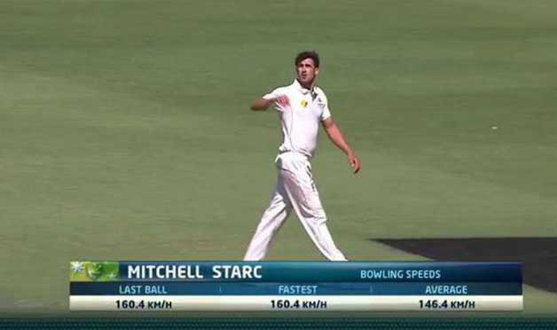 Fastest Ball by Mitchell Starc