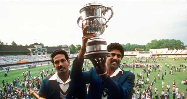 Kapil Dev and Co. lifting the 1983 World Cup