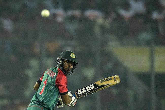 Sabbir Rahman provided some resistance with a 32-ball 44 in the