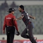 Amjad Javed and his men fought back in the second half of the innings.