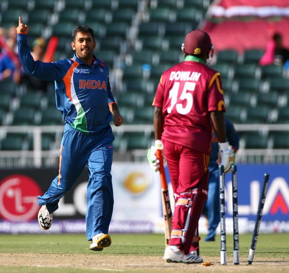 MS Dhoni as a Bowler