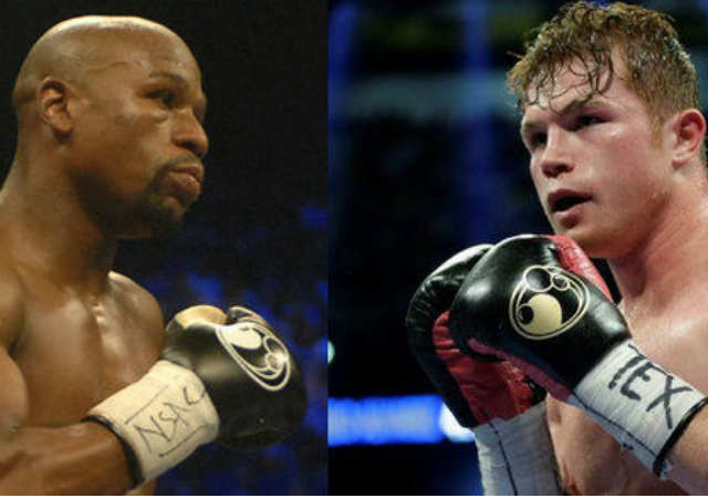 Floyd Mayweather and Canelo Alvarez