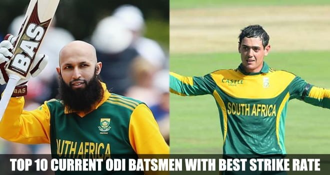 Current ODI Batsmen with best strike rate